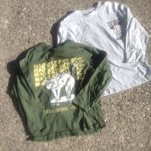 H&M Kids Long Sleeve Tees - White and Green